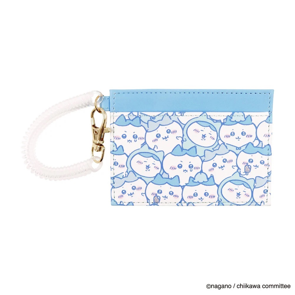 BNWT Japan Chiikawa Hachiware Pass Case Card holder with wristlet strap